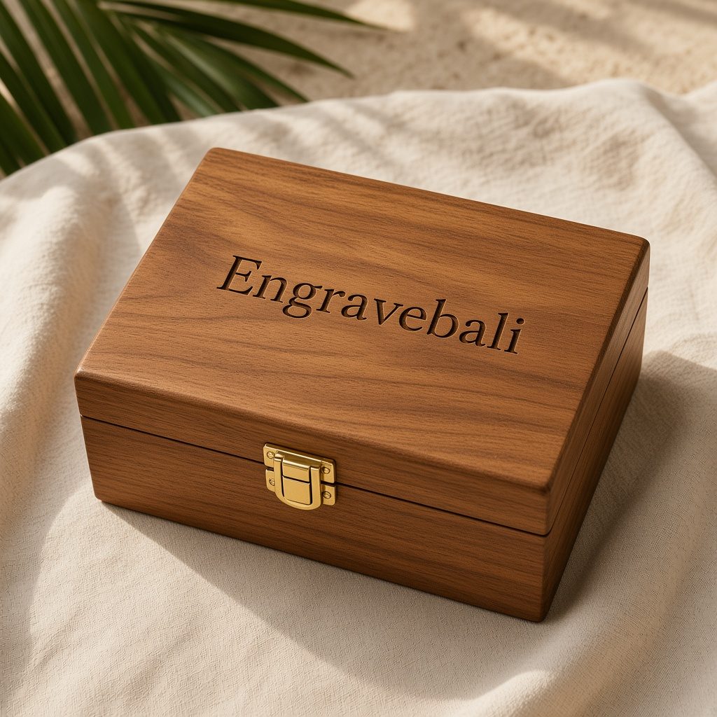 Keepsake Box β souvenir kayu custom grafir Engravebali Bali